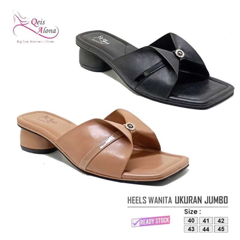 Jual Qeis Alona Sandal Wanita Pita Hitam Type Heels Original Big Size Sendal Heel Casual Formal Kondangan Cewek Ukuran Jumbo 40 45 Di Seller Aurra Big Size Shoes Rancamanyar 2 Kab. Bandung Blibli