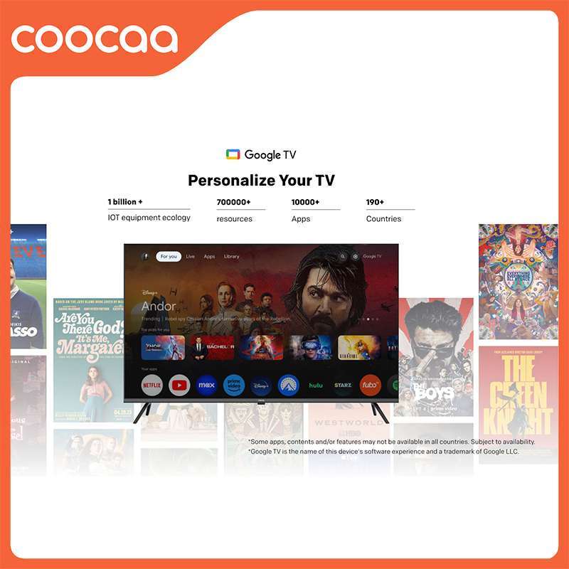 Promo New Google Tv Coocaa 43 Inch - Google Tv - 4k Qled+ - Flicker ...