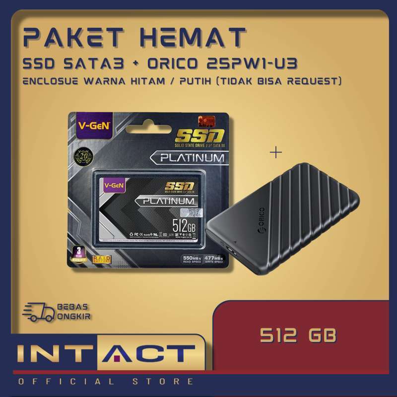 Jual Ssd Sata V-gen Hdd/ssd Enclosure Orico 25pw1-u3 Paket
