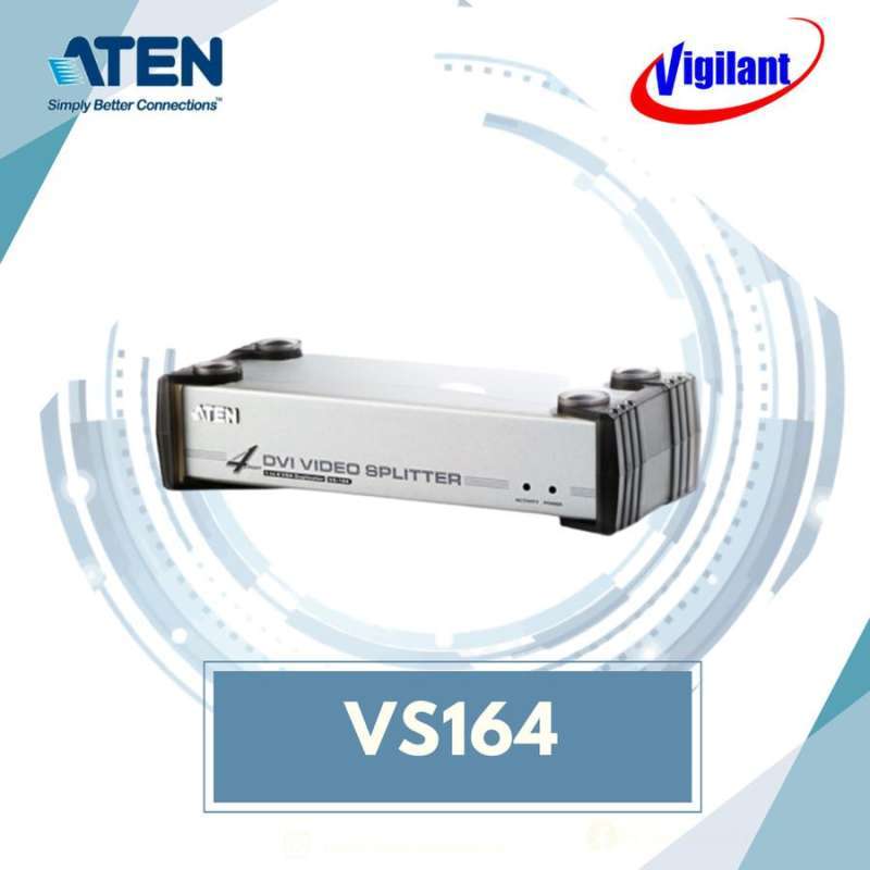 ATEN 4ポート DVIスプリッター VS-164 VS-164 DVI 分配器 4ポート 中古未