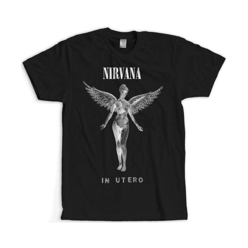 Promo Kaos Nirvana In Utero Kaos Band Rock Kaos Musik Kaos