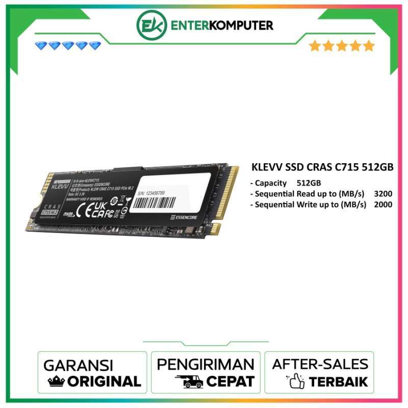 Jual Klevv Ssd Cras C715 512gb 2280 Nvme Pcle Gen3 X4 Ssd