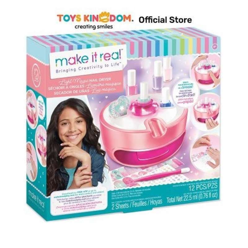Toys Kingdom Make It Real Set Light Magic Nail Dryer 2509 Toy Kids Toy  Girls Toys Mainan Kutek Kuku Anak Peralatan Kecantikan Nail Art