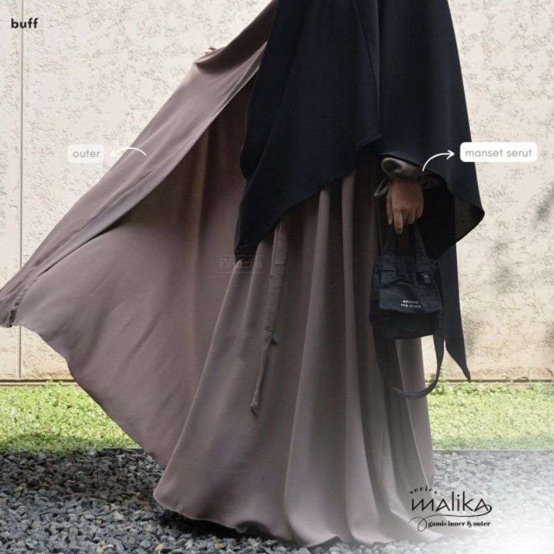 Jual Malika - Shazfa - Gamis Inner Outer Elegan Syar'i Di Seller Griya ...