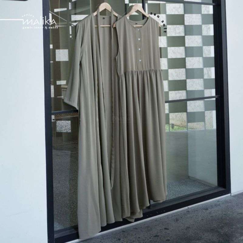 Jual Malika - Shazfa - Gamis Inner Outer Elegan Syar'i Di Seller Griya ...