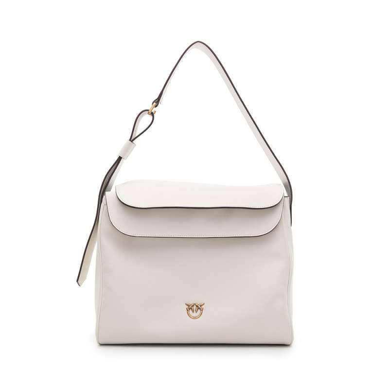 Jual Pinko Love Birds Plaque Leather Foldover Top Shoulder Bag