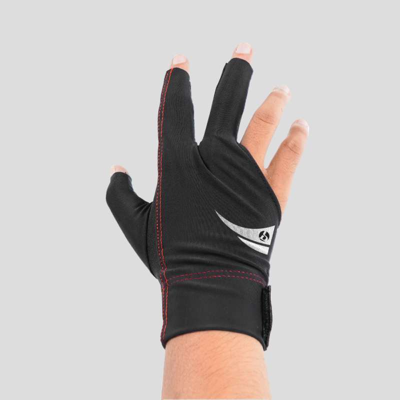 Prodigo Sarung Tangan Billiard Parung Hitam I Billiard Gloves I Billiad  Hand Gloves I Sarung Tangan Spandex