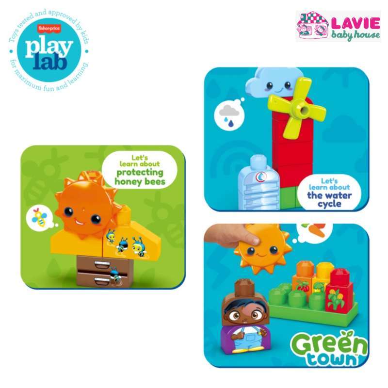 Promo Mega Bloks Green Town Grow Protect Farm Mainan Balok