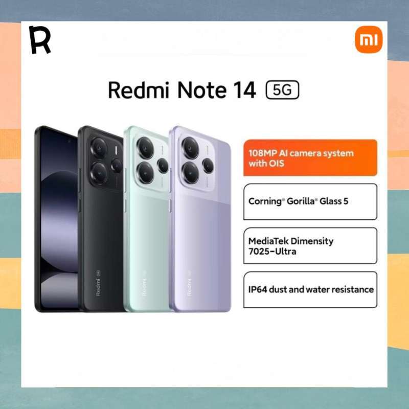 Jual Xiaomi Redmi Note 14 5g Garansi Resmi - Camera Ois 108mp Ai ...