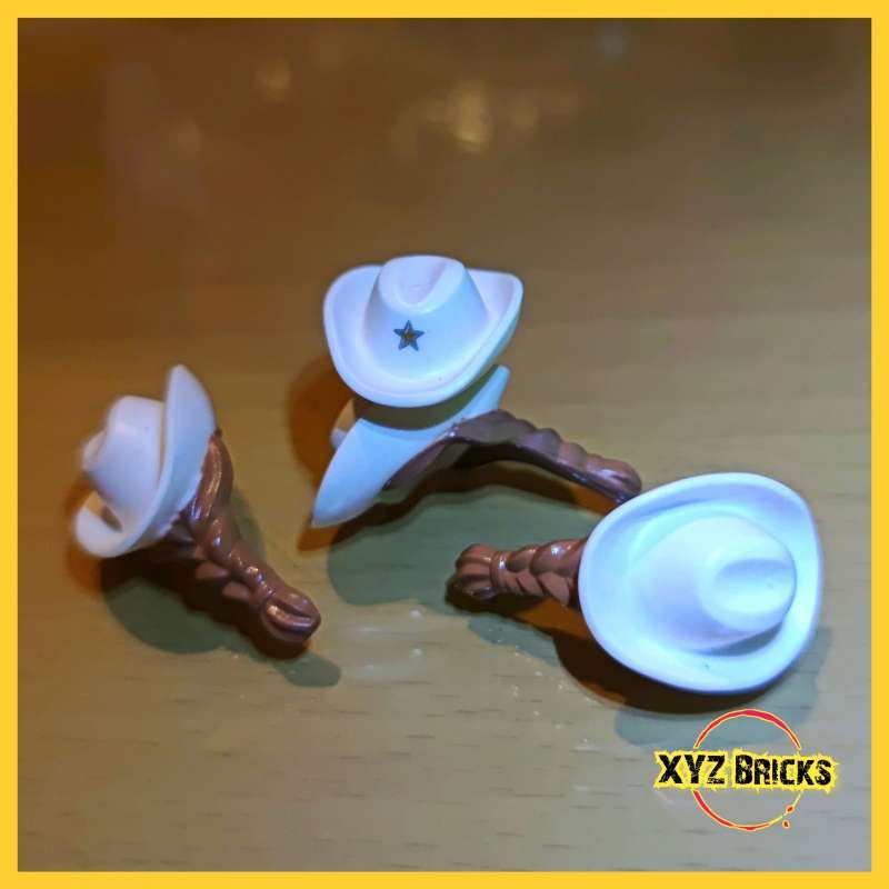 Jual LEGO Parts 10168pb01 Headgear Hair Combo Hat With Hair