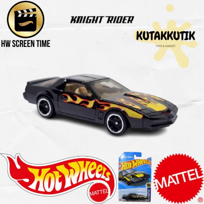 Hot Wheels KITT Knight Rider Screen Time – Pontiac Trans Am 1982 Nero Fiamme, Scala 1:64 - copertina