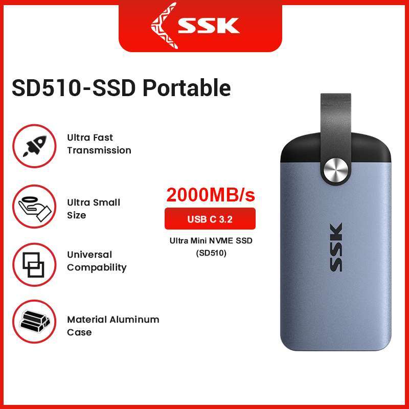 SSK SD510 1TB Portable SSD USB Gen x2 TYPE C External SSD
