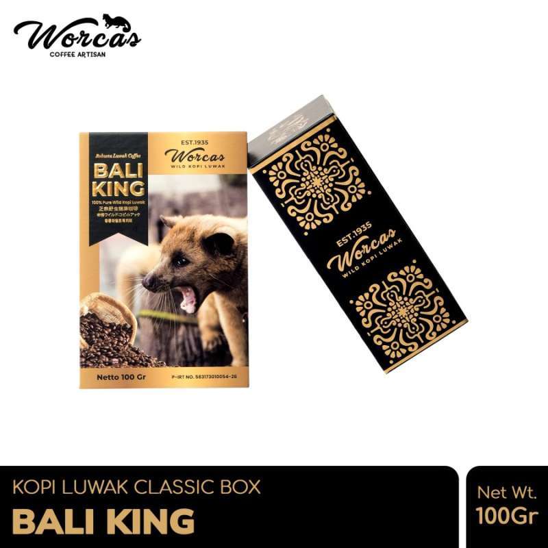 Promo Worcas Kopi Luwak Liar Bali King 100gr - Classic Box Diskon