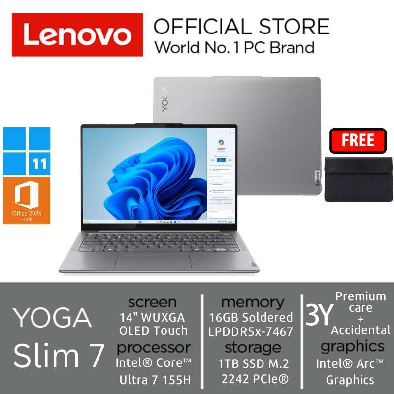 Lenovo Yoga Slim 8FID Notebook [Ultra 155H/16GB/1TB SSD/14