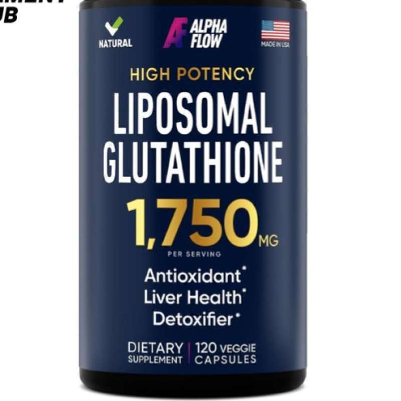 Promo Alpha Flow Liposomal Glutathione 1750mg + Vitamin C 120 Veggie  Capsule Diskon 10% Di Seller Tauada Store - Kebon Jeruk, Kota Jakarta Barat 