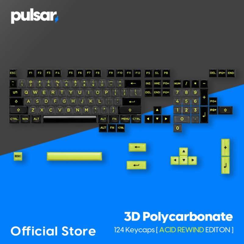 Jual Pulsar [acid Rewind Edition] 3d Polycarbonate 124 Keycaps Di ...
