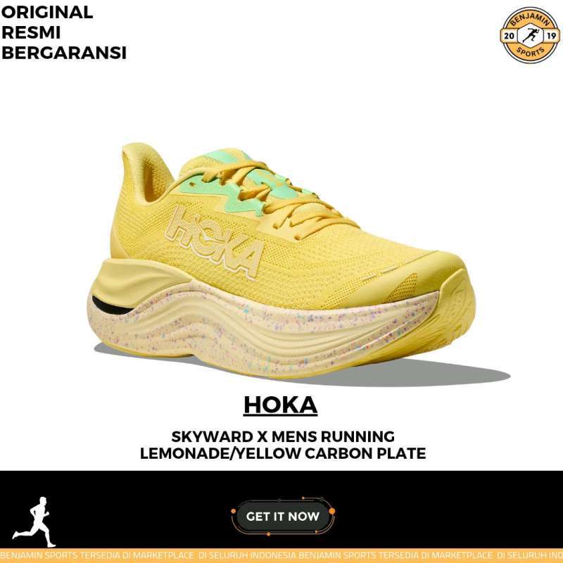 Promo Hoka Skyward X Mens Running Yellow Carbon Plate Original
