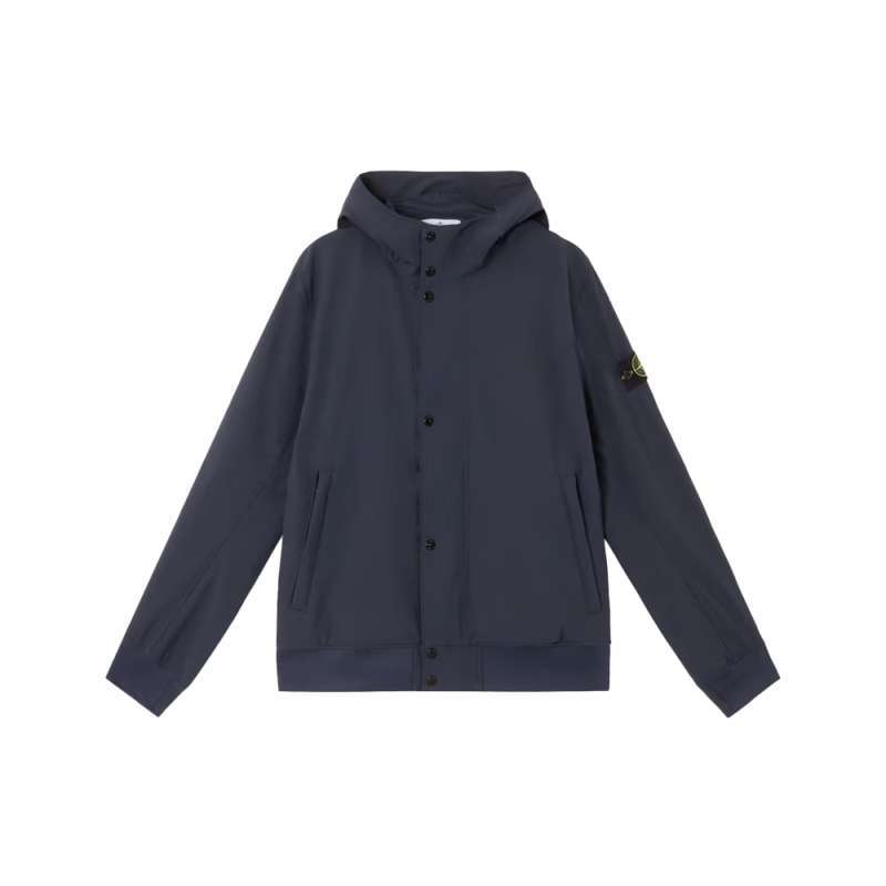 Jaket Winter Stone Island 4100090 Light Shoft Shell Wind Jacket Navy Blue