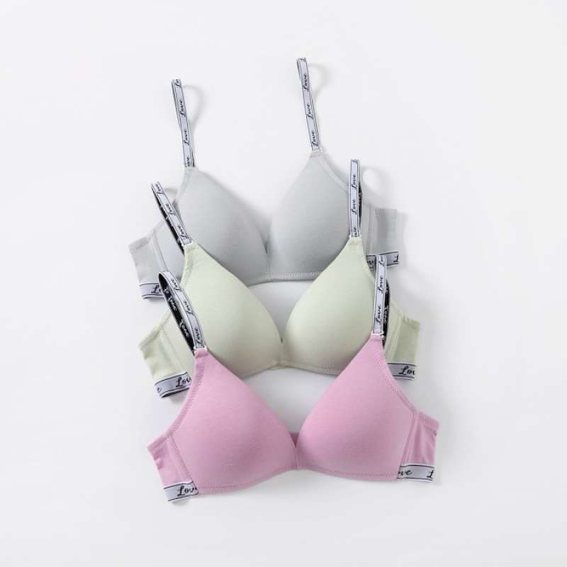 Promo Young Curves Bra Lovely Strap Triangle Wireless C03-10384b