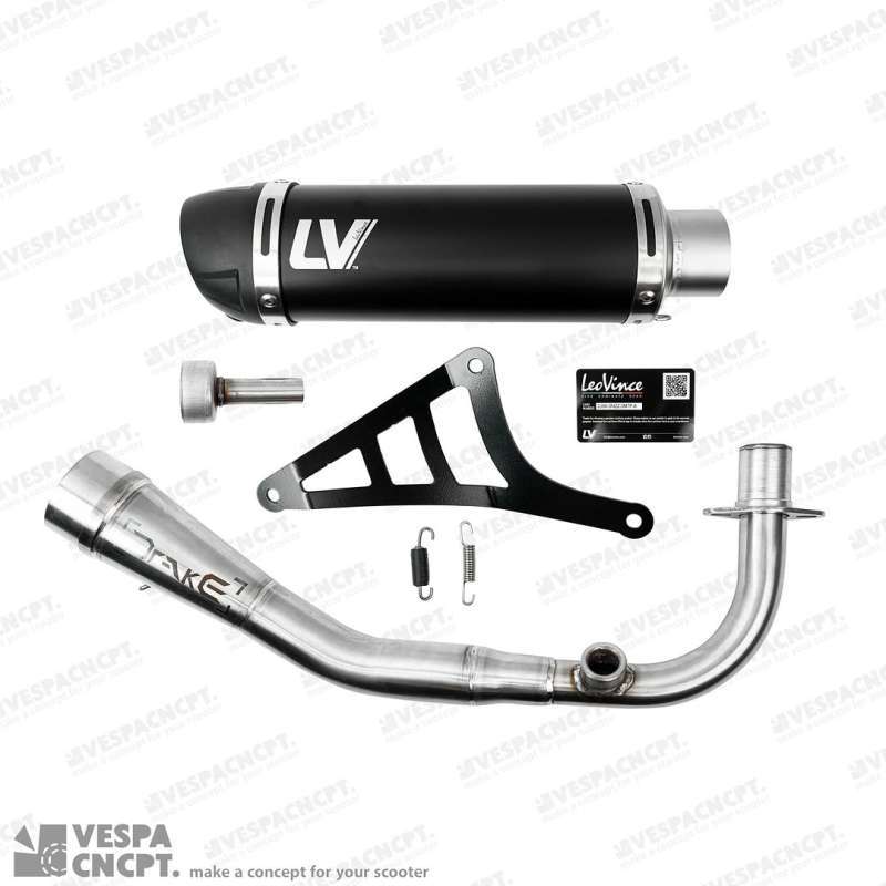 Leovince Vespa Px Knalpot Leovince Exhaust Gp Corsa Evo Stainless