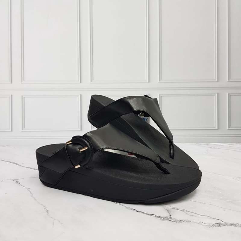 Fitflop Shiny Leather Flip Restock Sandal Fitflop Wanita