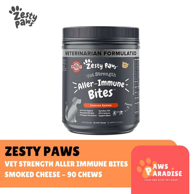 Jual Zesty Paws Vet Strength Aller Immune Bites Smoked Cheese