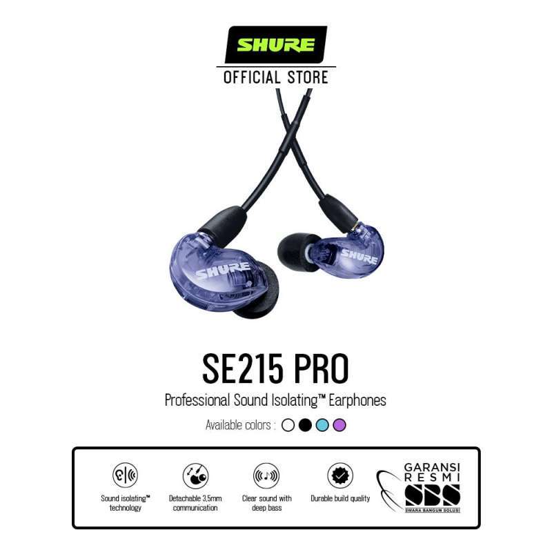 Shure SE215 PURPLE Professional Earphone Special Edition