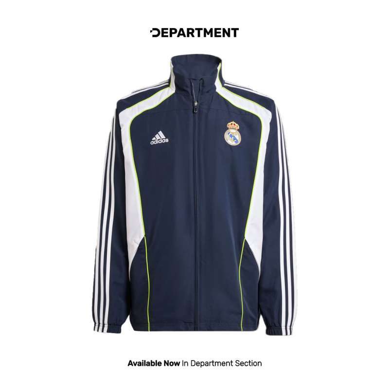 Jaket Bola Pria ADIDAS REAL MADRID URBAN PURIST JF2575 ORIGINAL