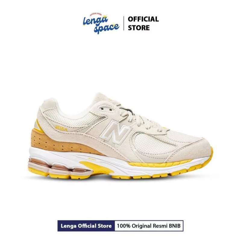 Jual Sepatu Sneakers Pria New Balance 2002r Beige Yellow