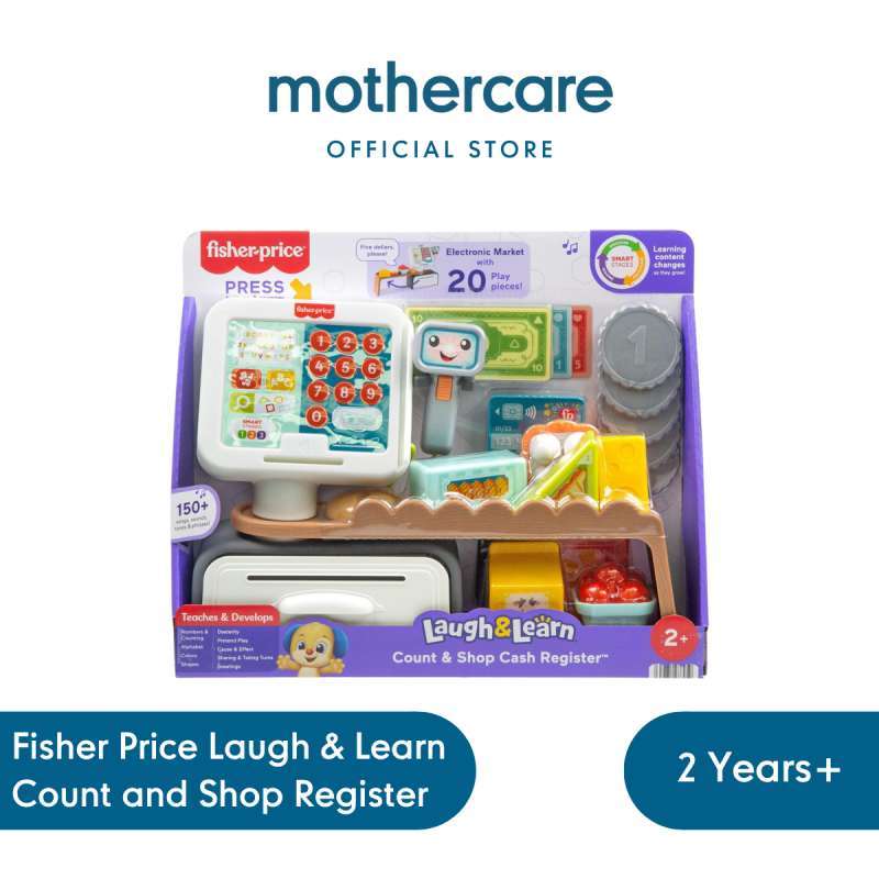 Promo Fisher Price Laugh Learn Count And Shop Cash Register