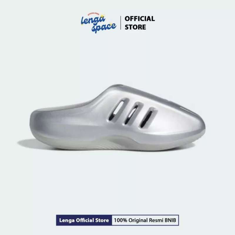 Sandal Pria Adidas Adifom Iiinfinity Mule 003 Slides Silver (IH2814)  ORIGINAL