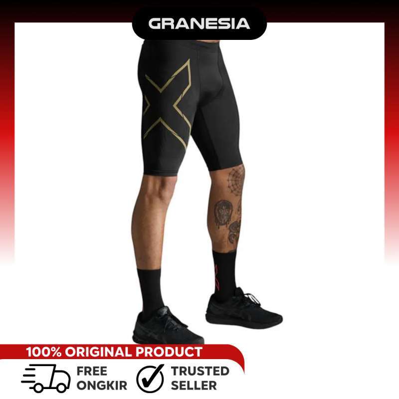 (Granesia) 2XU Light Speed Men’s Compression Shorts MA5331BBD|Celana Pendek  Lari Gym Pria
