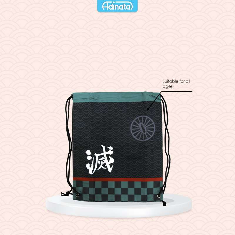 Jual Demon Slayer Tanjiro Drawstring Bag 2536-8818 / Tas Serut ...