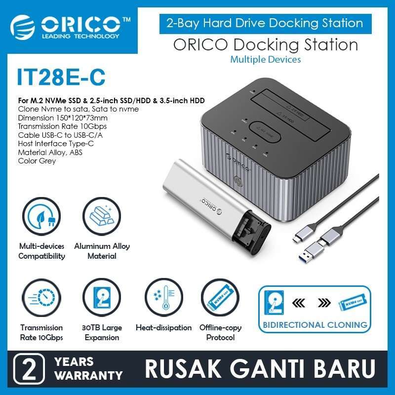 ORICO DOCKING STATION NVMe/SATA DUPLICATOR NVMe SSD SSD/HDD  HDD IT28E-C
