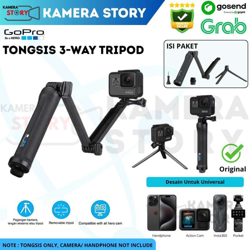 GOPRO Way Grip Arm Monopod Tripod Tongsis Stick Gopro WAY ORIGINAL