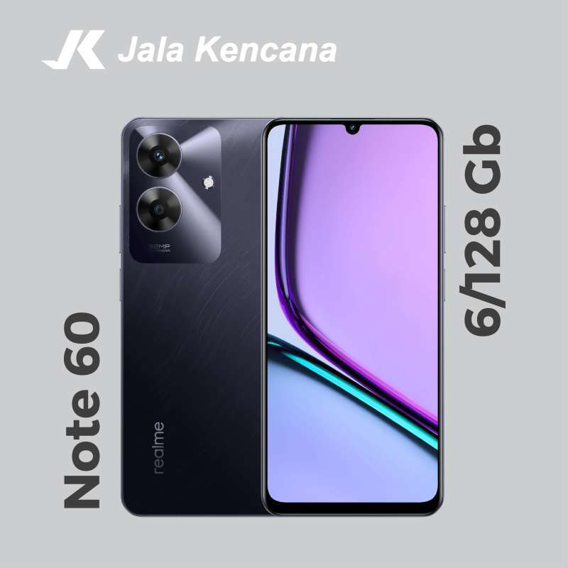 山本　realme Note 60 6GB/128G 6台 Realme Note 60, 6GB/128GB, Marble Black (RMX3933)