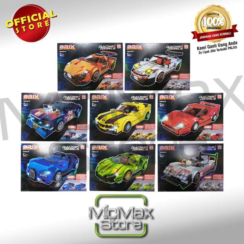 Promo Emco Brix Racing Rebels Bricks Assorted 8928 Diskon 5% Di Seller ...
