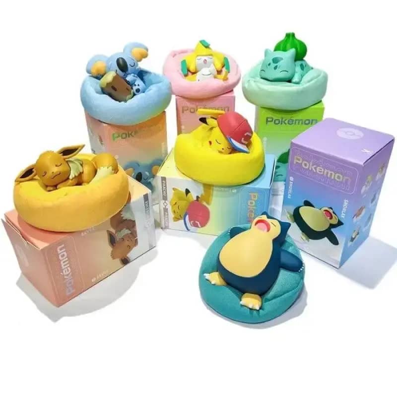 Sleeping Pokemon Figurines Sleeping Pokemon Figure Official Licensed,  Warna Jirachi