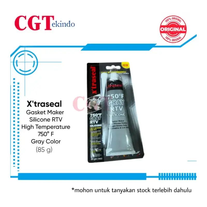 Jual Lem Rtv Gasket X'traseal 750f Grey 85g: Silikon High Temp Tahan ...