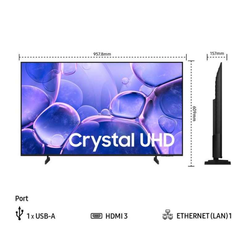 Jual Samsung 43 Inch 43u8000 Crystal Uhd U8000f 4k Smart Tv (2025 ...