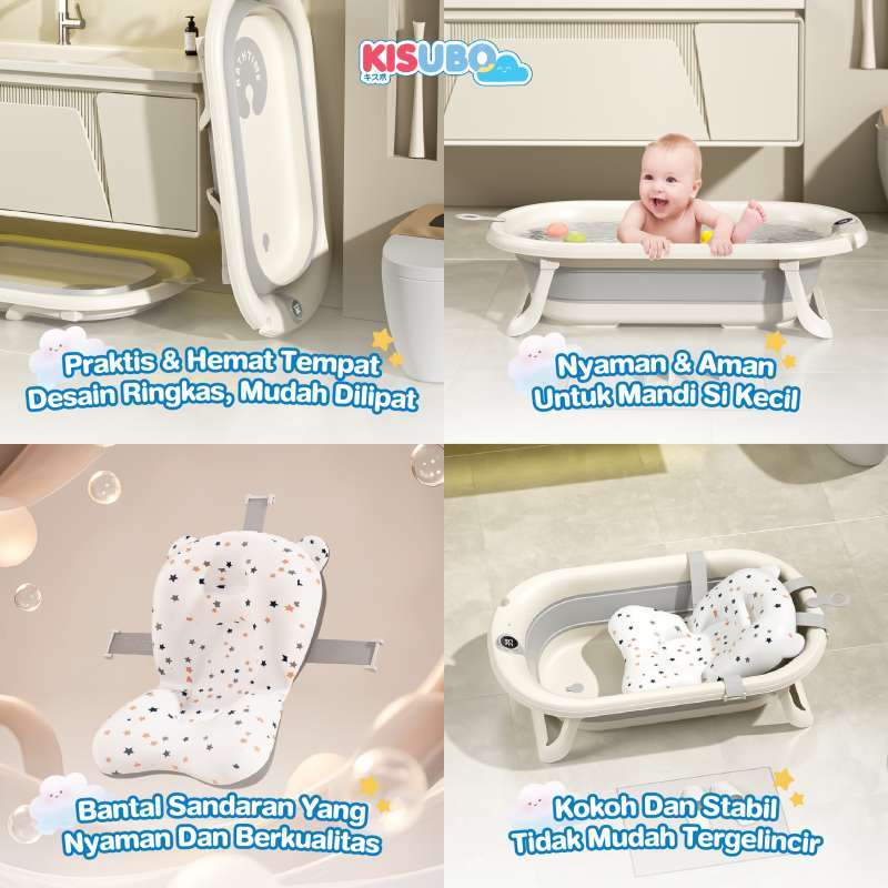 KISUBO Foldable Baby Bath Tub