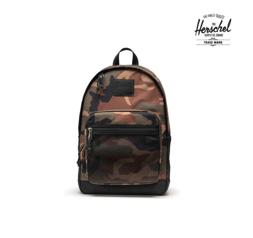 Herschel 28L Kaine Backpack Bag Tas Ransel Woodland Camo/Black