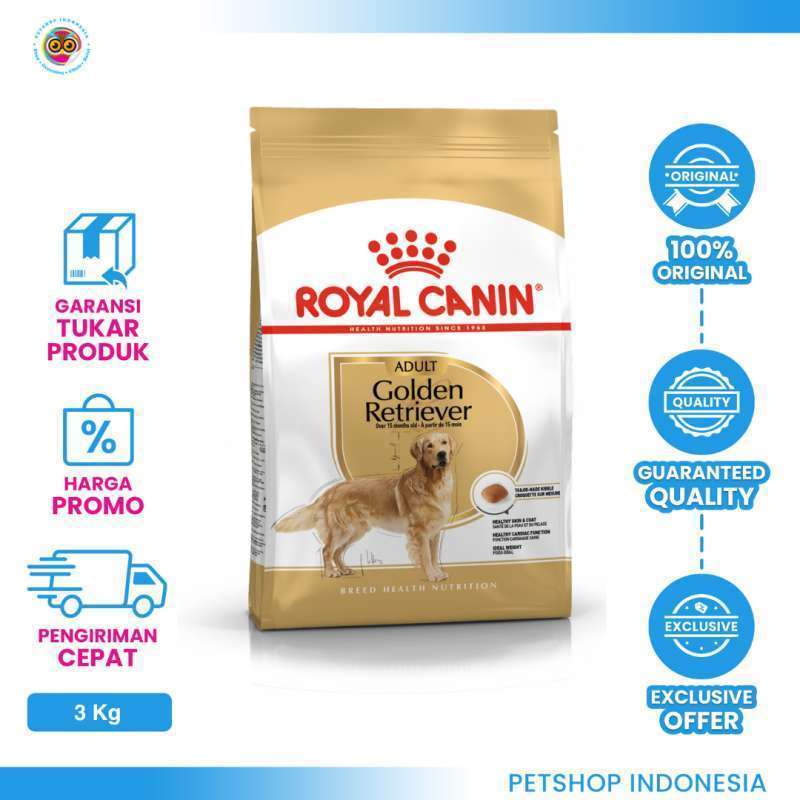 Royal Canin Golden Retriever Adult 3kg Makanan Anjing Kering