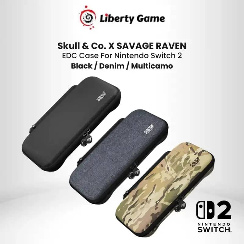Skull x SAVAGE RAVEN EDC Case for Nintendo Switch Carrying Eva  Case Hard Shell Bag Tas Pouch Switch NS2