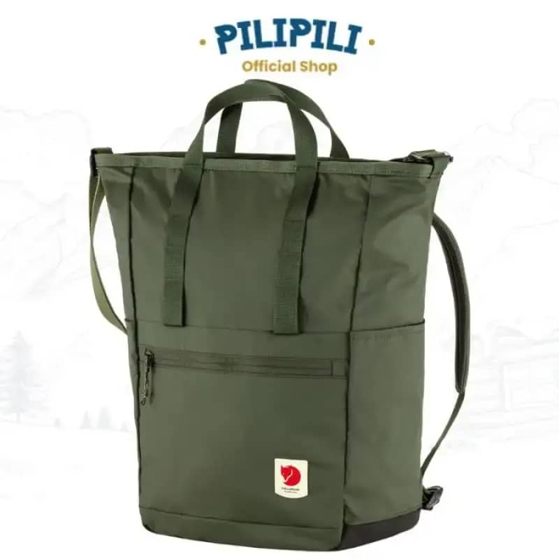 Tas Laptop Fjallraven High Coast Totepack Mountain Green, Serbaguna dan Ringan, Kompatibel untuk Laptop 15, Cocok untuk Sehari-hari dan Perjalanan