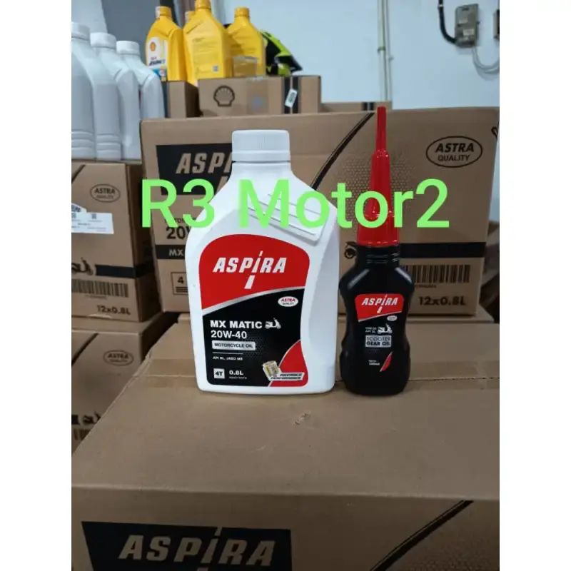 Jual Paket Oli Aspira 11-20w/40mx 0.8l Plus Gardan Aspira 120ml ...
