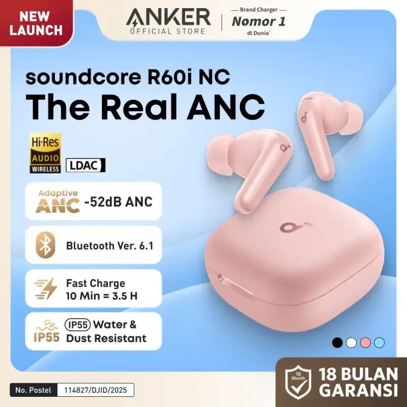 Sone Core R 50 I Promo Soundcore R60i Nc (r50i Nc Upgrade) By Anker, Real-time Adaptive ...
