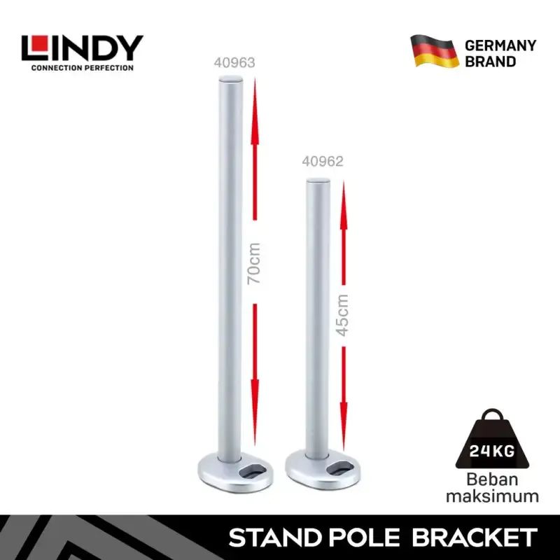 Jual Lindy Tiang Bracket Tv Monitor 70cm Stand Pole Bracket Meja Bor ...