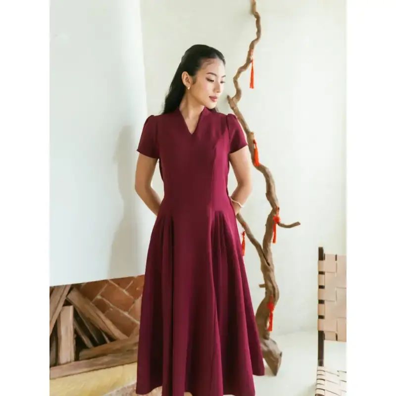 mother of the bride dresses burnt orange Lavetir Burnt Orange Sheath/Column Scoop Short Sleeves Mother of the Bride Dresses with Ruched 2026