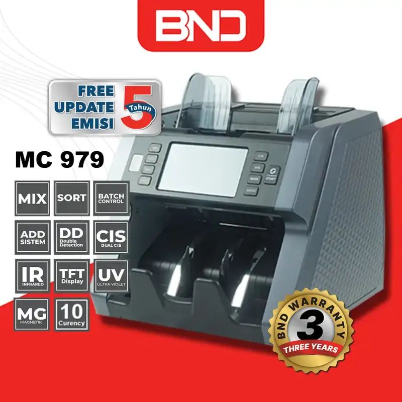Jual Mesin Penghitung Uang Top Loading | Bnd Mc 979 | Mix Money ...